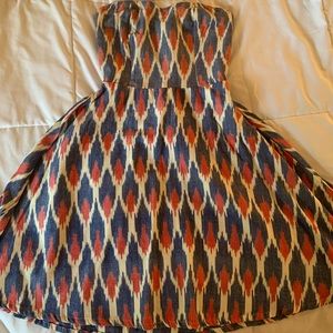 Vintage Strapless Summer Dress